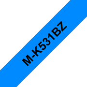 Brother M-K531 Schriftband – schwarz auf blau