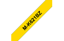 Originele Brother M-K621BZ label tapecassette – zwart op geel, breedte 9 mm