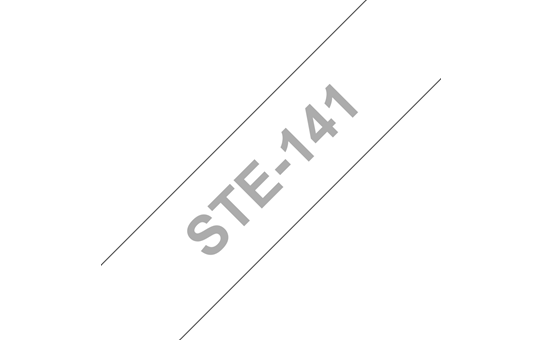 Brother Pro Tape STe-141 Schablonenband – weiß auf transparent