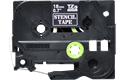 Cassette à ruban pochoir pour étiqueteuse STe-141 Brother originale – Noir, 18 mm de large 2