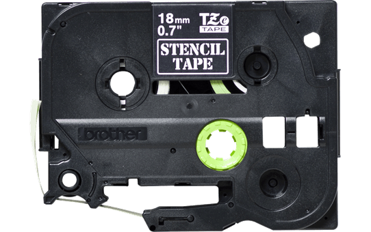 Originální kazeta s páskou pro výrobu šablon STe-141 - černá,  šířka 18 mm 2