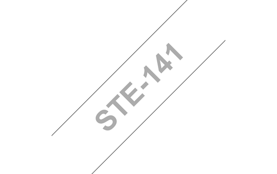 Eredeti Brother STe-141 stencil szalag – Fehér alapon fekete, 18mm széles