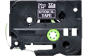 Brother Pro Tape STe-151 Schablonenband – weiß auf transparent 2