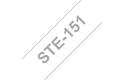 Brother Pro Tape STe-151 Schablonenband – weiß auf transparent