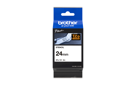 Originele Brother STe-151 stenciltapecassette – zwart, breedte 24 mm 3