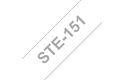 Brother STe-151 P-touch stenciltape- svart, 24 mm bred