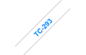 Cassette à ruban pour étiqueteuse TC-293 Brother originale – Bleu sur blanc, 9 mm de large