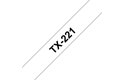 Brother TX-221 Schriftband – schwarz auf weiß