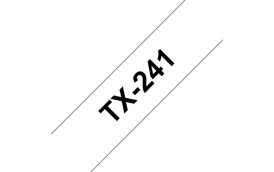 Cassette à ruban pour étiqueteuse TX-241 Brother originale – Noir sur blanc, 18 mm de large