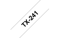 Brother TX-241 Schriftband – schwarz auf weiß