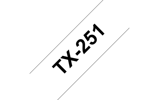 Eredeti Brother TX-251 szalagkazetta – Fehér alapon fekete, 24mm széles