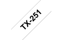 Brother TX-251 Schriftband – schwarz auf weiß