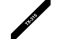 Brother TX-315 Schriftband – weiß auf schwarz