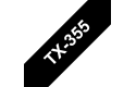Brother TX-355 Schriftband – weiß auf schwarz