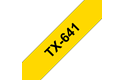 Brother TX-641 Schriftband – schwarz auf gelb