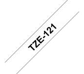 TZe-121 - Cassette à ruban pour étiqueteuse Brother originale – Transparent, 9 mm de large