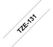 Brother TZe-131 Schriftband – schwarz auf transparent