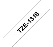 Brother TZe-131S Schriftband – schwarz auf transparent