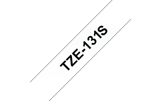  Eredeti Brother TZe-131S  szalag átlátszó alapon fekete, 12mm széles