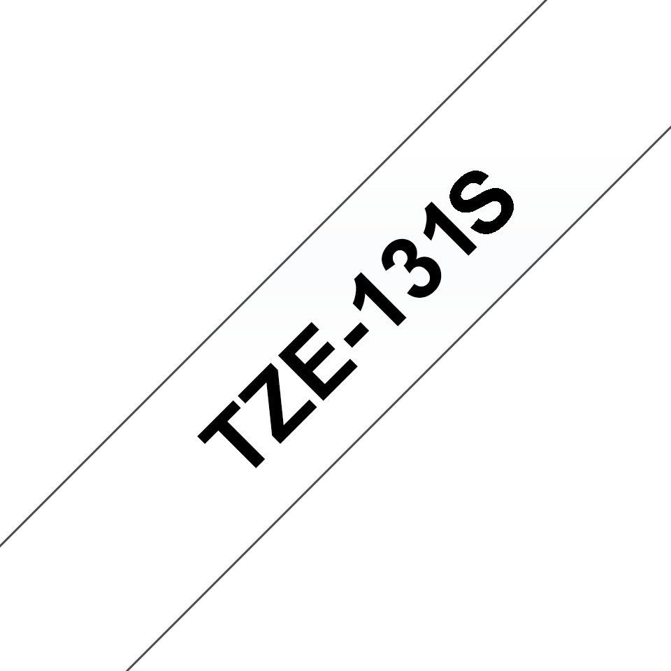 Brother TZe-131S-kaseta s trakom-črna na prozorni-glavna slika