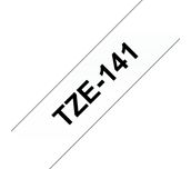 Brother TZe-141 Schriftband – schwarz auf transparent