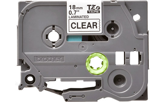 Cassette à ruban pour étiqueteuse TZe-141 Brother originale – Transparent, 18 mm de large 2