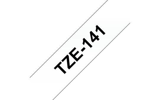 Originele Brother TZe-141 label tapecassette – zwart op transparant, breedte 18 mm