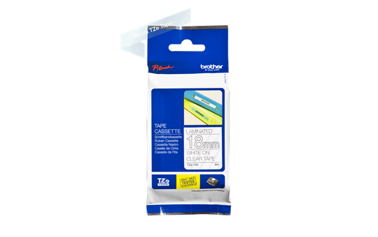 Genuine Brother TZe-145 Labelling Tape Cassette – White On Clear, 18mm wide 3