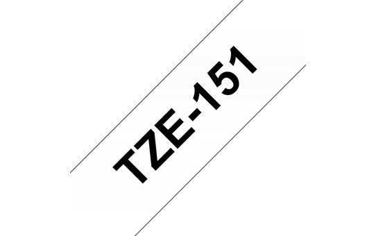 Brother TZe-151 Schriftband – schwarz auf transparent