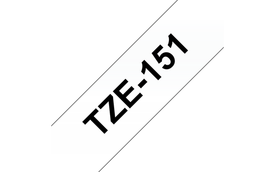 Brother TZe-151 Schriftband – schwarz auf transparent 2