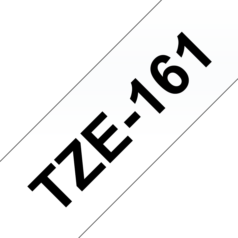 Alkuperäinen Brother TZe161 -tarranauha – musta teksti kirkkaalla pohjalla, 36 mm