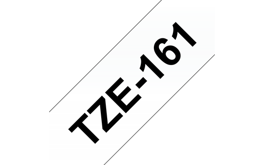 Cassette à ruban pour étiqueteuse TZe-161 Brother originale – Noir sur transparent, 36 mm de large