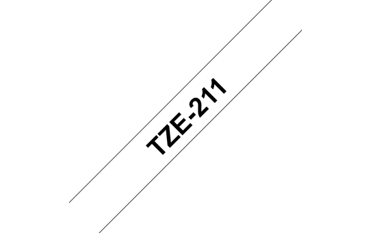 Brother TZe-211 Schriftband – schwarz auf weiß 2