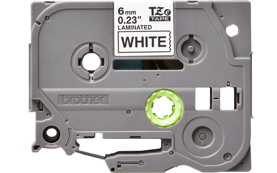 Cassetta nastro per etichettatura originale Brother TZe-211 – Nero su bianco, 6 mm di larghezza 2