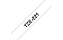 Nastro per etichettatura originale Brother TZe-221 – Nero su bianco, 9 mm di larghezza