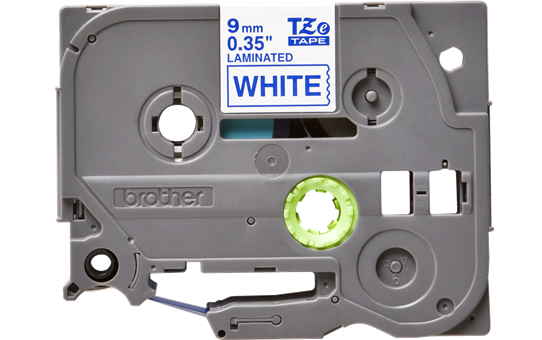 Eredeti Brother TZe-223 laminált szalag – Fehér alapon kék, 9mm széles 2