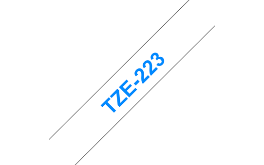 Cassette à ruban pour étiqueteuse TZe-223 Brother originale – Bleu sur blanc, 9 mm de large