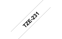Brother TZe-231 Schriftband – schwarz auf weiß 2