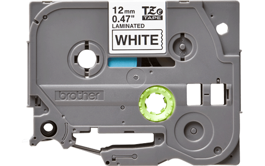Oriģinālā Brother TZe-231 uzlīmju lentes kasete – melnas drukas, balta, 12mm plata