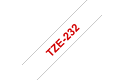 Brother TZe-232 Schriftband – rot auf weiß 2