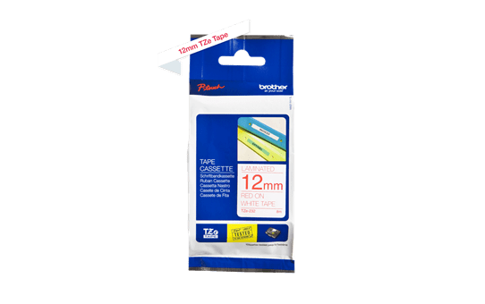 Genuine Brother TZe232 tape - red on white, 12mm width 3