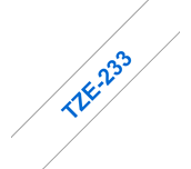 Brother TZe-233 Schriftband – blau auf weiß