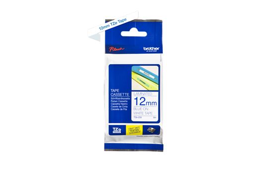 Cassette à ruban pour étiqueteuse TZe-233 Brother originale – Bleu sur blanc, 12 mm de large 3