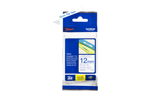 Genuine Brother TZe-233 Labelling Tape Cassette – Blue on White, 12mm wide 2