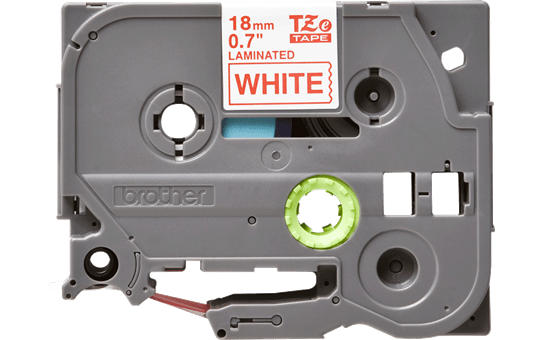 Cassetta nastro per etichettatura originale Brother TZe-242 – Rosso su bianco, 18 mm di larghezza 2