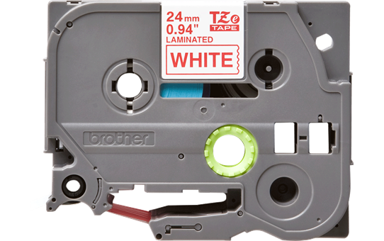 Cassette à ruban pour étiqueteuse TZe-252 Brother originale – Rouge sur blanc, 24 mm de large 2