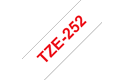 Brother TZe-252 Schriftband – rot auf weiß