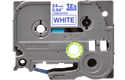Casetă cu bandă de etichete originale Brother TZe-253 – albastru pe alb, lățime de 24mm 2