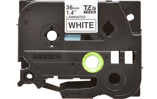 Eredeti Brother TZe-261 laminált szalag – Fehér alapon fekete, 36mm széles 2