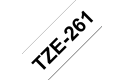 Alkuperäinen Brother TZe261 -tarranauha – musta teksti valkoisella pohjalla, 36 mm